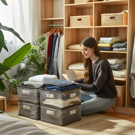 Bamboo Drawer Organizer - Expandable Dividers
